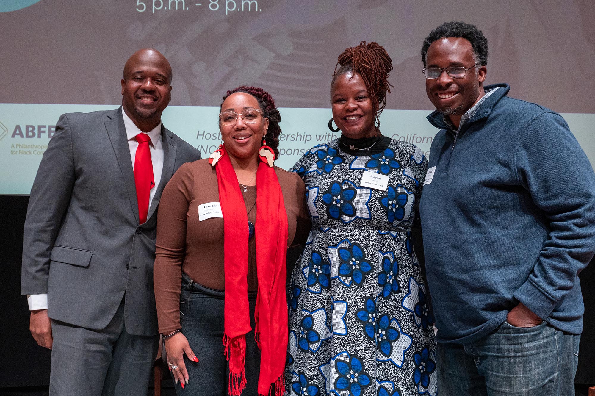 Group of black people at 2023 Black History Month Funder Reception